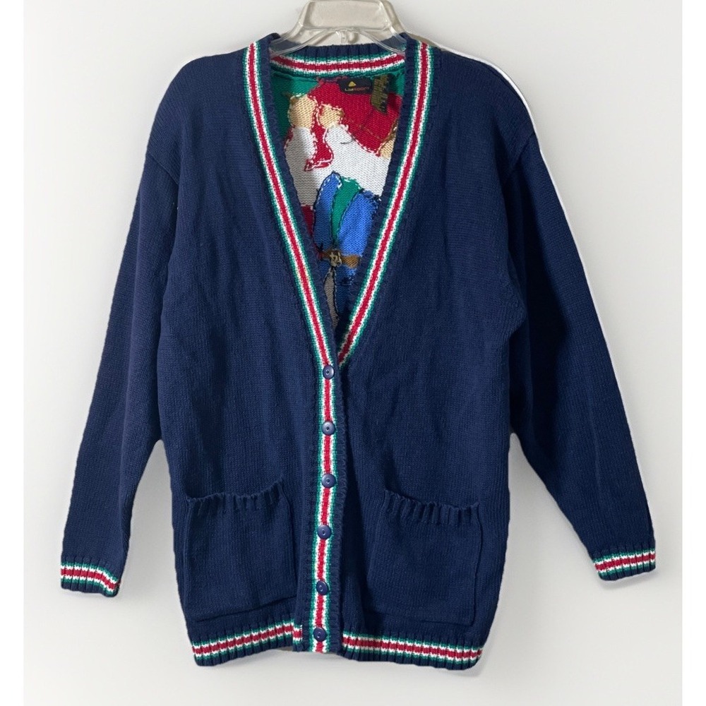 Liz Sport Vintage 80's Button Down Cardigan Woman Golfing Women's Size Medium‎